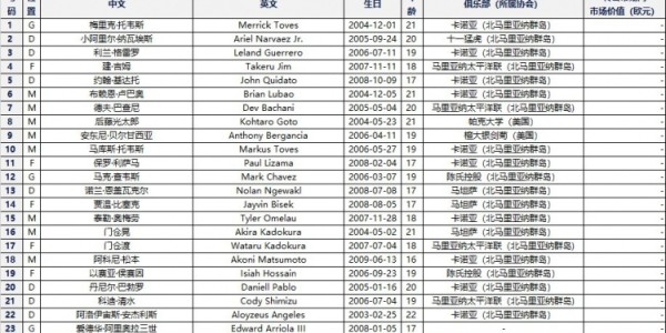 开云娱乐-U23亚洲杯预选赛参赛阵容：中国、澳大利亚、北马里亚纳及东帝汶队公布